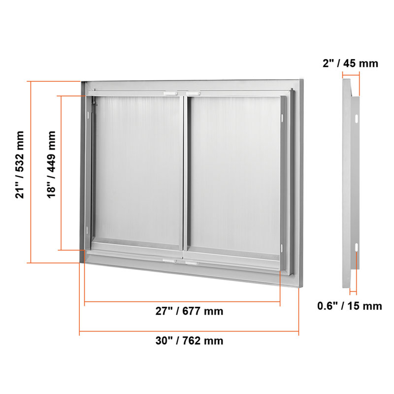 30'' Stainless Steel Access Doors