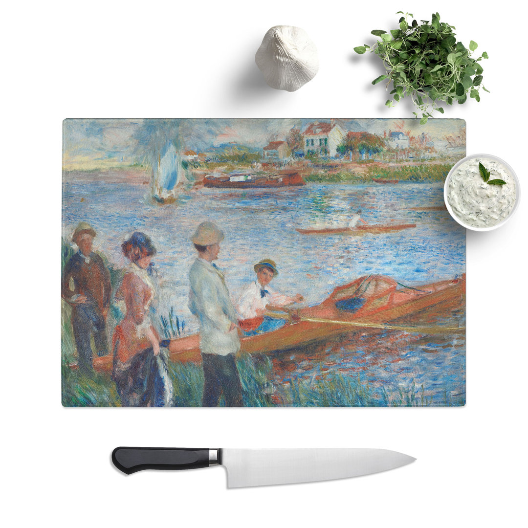 Oarsmen at Chatou by Pierre-Auguste Renoir Chopping Board
