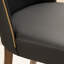 Chaise Alandre Harte - noir et noyer