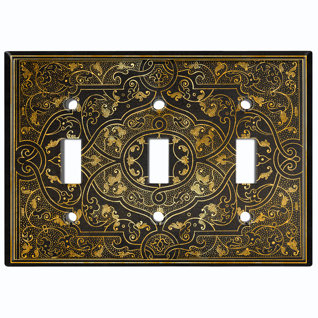 3 - Gang Toggle Light Switch Standard Wall Plate WorldAcc