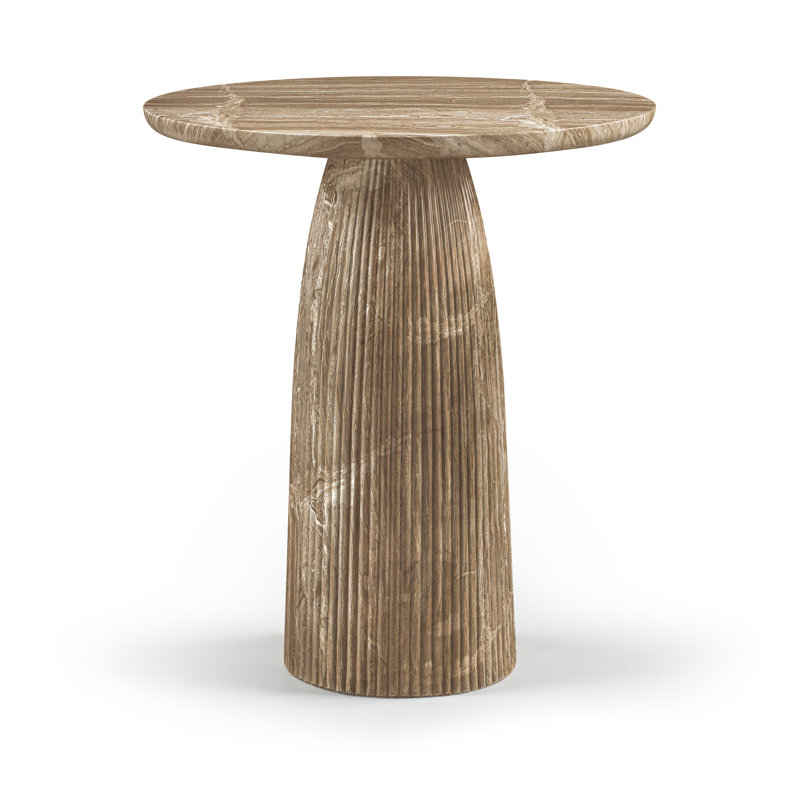 Table de bar Venosa, H 41,75 po x L 36 po x l 36 po, Beige