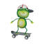 Statuaire de jardin en métal Skateboard-125844219