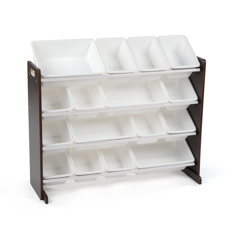 Bratton Toy Organizer with Bins, Espresso