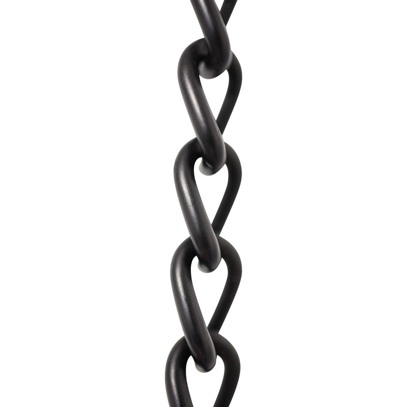 Horloge à chaîne torsadée (10 pieds), Noir
