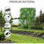 Ensemble de 2 treillis de jardin pliable en A pour lits surélevés, support de plante de concombre et de tomate avec pinces et attaches pour plantes grimpantes et fleurs