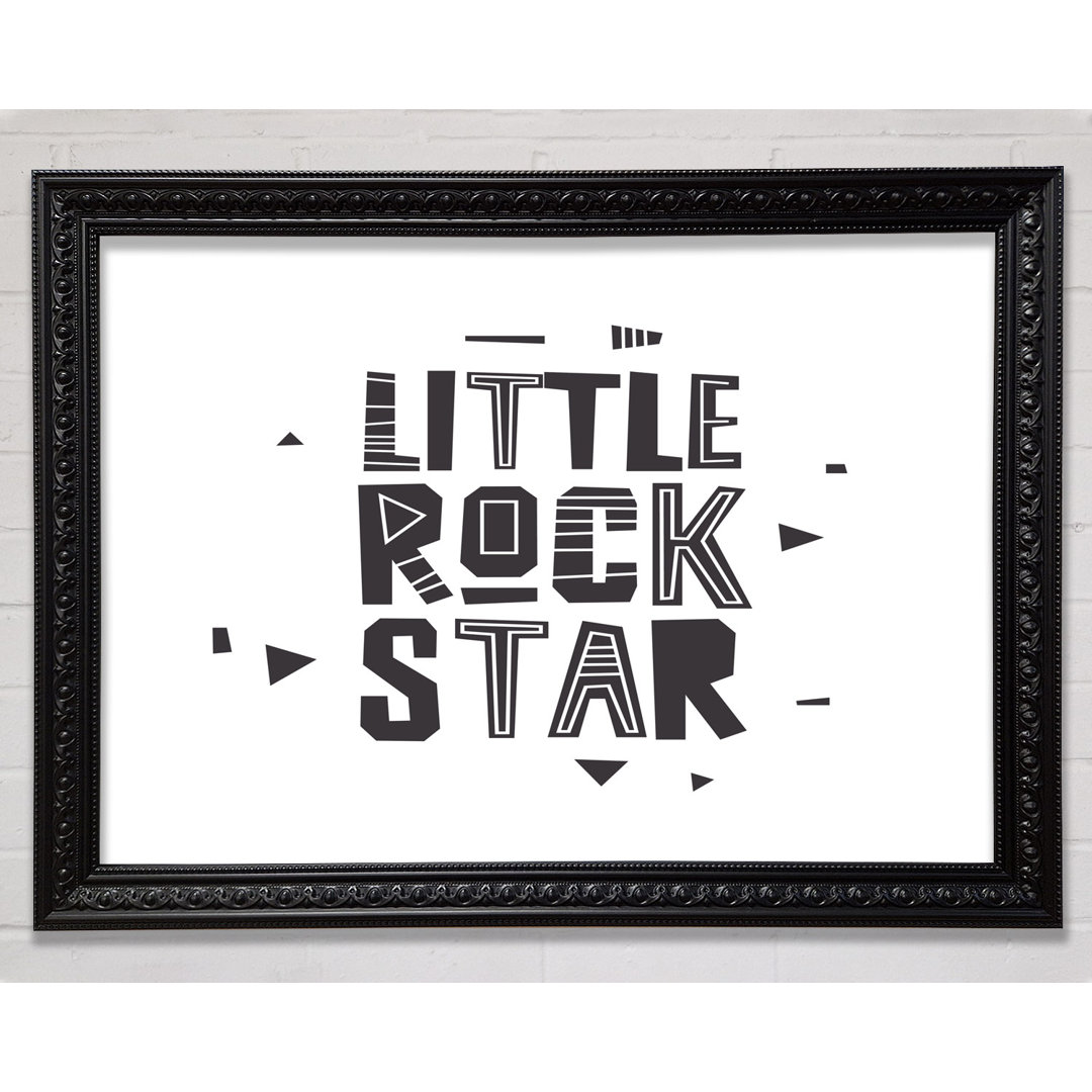 Little Rock Star Gerahmter Druck