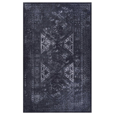 Tapis lavable 5 po x 8 po, à poils courts, surface antidérapante, ne perdant pas ses poils, pliable et attentionné pour les animaux de compagnie - salon, chambre à coucher, cuisine, salle à manger, tapis 5 x 8 po, design, réfléchi