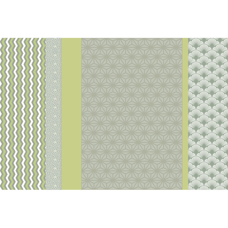 Gunnur Rectangle 100 cm x 150 cm Vinyl Area Rug