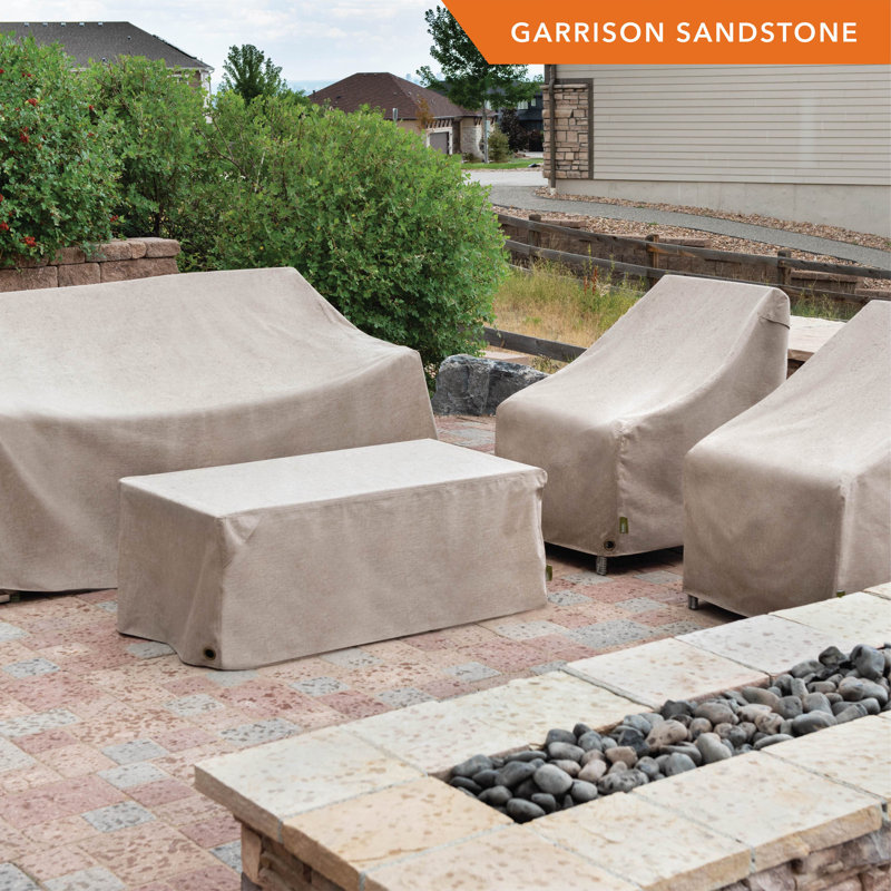 Sandstone Waterproof Polyester Patio Lounge Chair Cover