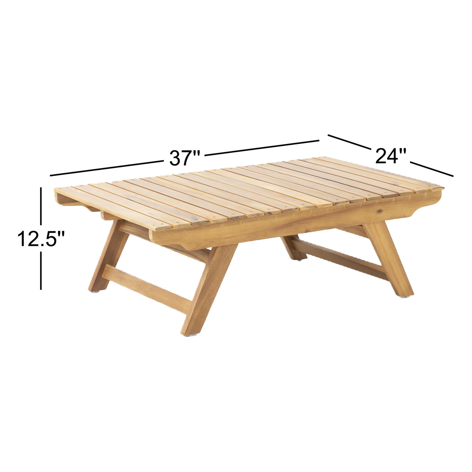 Bullock 37'' Outdoor Coffee Table, Teak