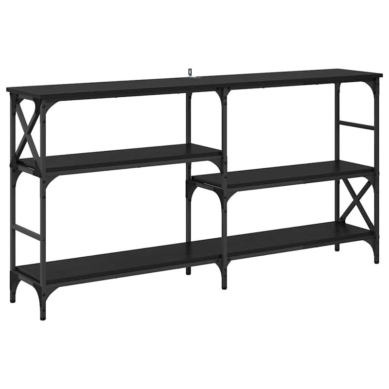 150cm Console Table, Black Oak