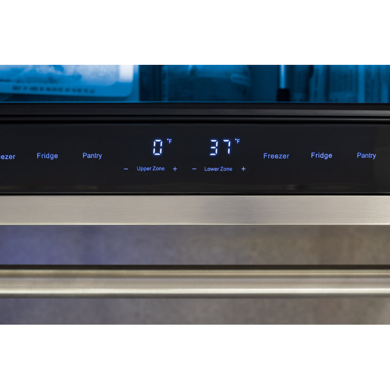 Zephyr Presrv 24" Built-In Stainless Steel Dual Zone Refrigerator Freezer Drawers