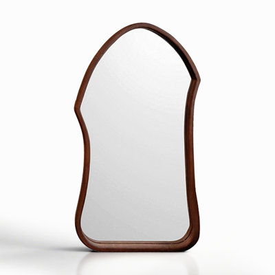 Miroir pleine grandeur de style français à fixation irrégulière