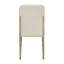 Ensemble de chaises d'appoint modernes et confortables en chenille beige moelleuse 2 pièces