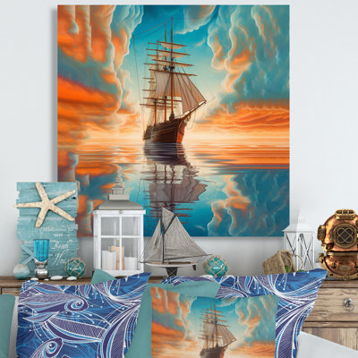 Bateau en haute mer I - impression