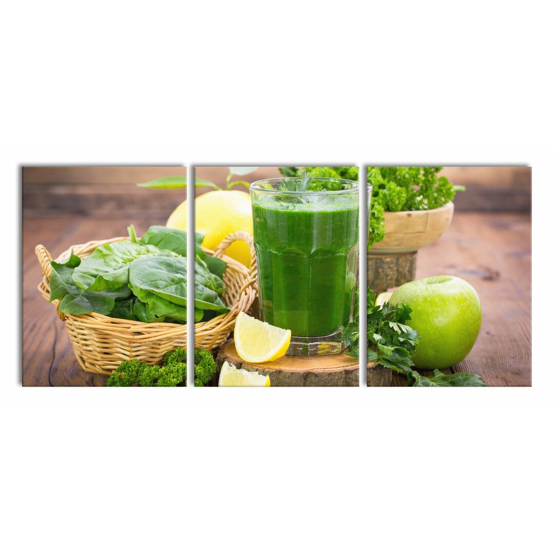 3-tlg. Leinwandbilder-Set Healthy Smoothie