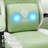 Reclining Ergonomic Fabric PC & Racing Game Chair with Vibration Lumbar Pillow-829223574