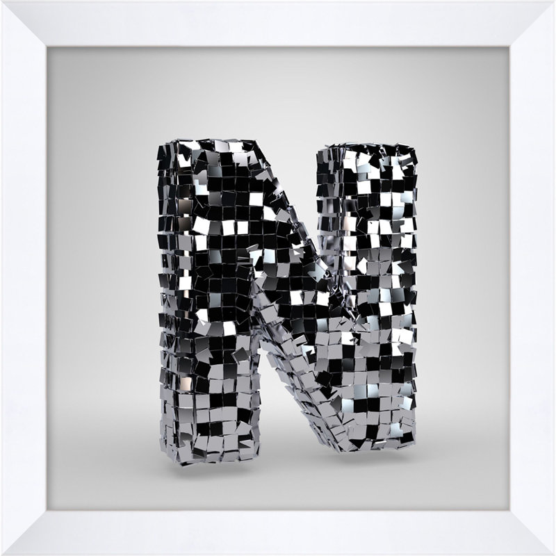 Disco Letter N Print by Mat Sanders