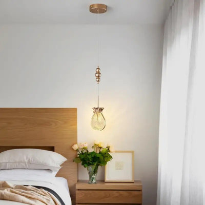 Money Bag Pendant Light Golden Modern Chandelier G9 Pendant Light Fixtures