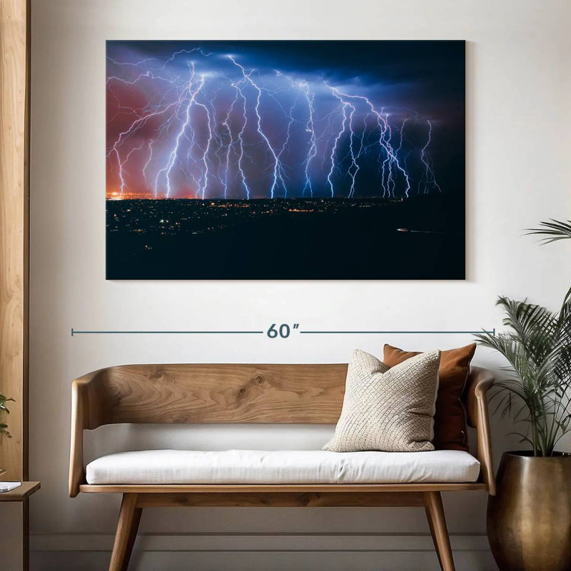 Alvord Lightning Strikes, 34" H x 51" W