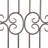 Wood Distressed Ornamental Panel Scroll Cream Wall Decor with Bronze Metal Wire Details