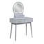 Magnifique commode avec miroir et tabouret avec tiroirs de rangement-1946751769