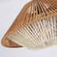 1 - Light Rattan Farmhouse Cone Pendant Light