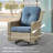 10- Piece Outdoor Patio Furniture Set, All - Weather Wicker Swivel Chairs with Thick Padded Cushions, Sectional Sofa, Coffee Table & Side Table for Garden, Backyard & Patio-1329818463