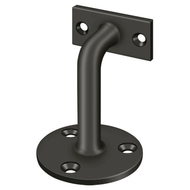 B9C9D7D5743A41EE9E1B79D1ED3196C4 Handrail Brackets, 3" Projection in Oil-rubbed Bronze, Oil-rubber Bronze