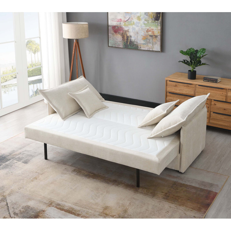 Comfortable Fabric Sectional Sofa with Plush Toss Pillows for Relaxing