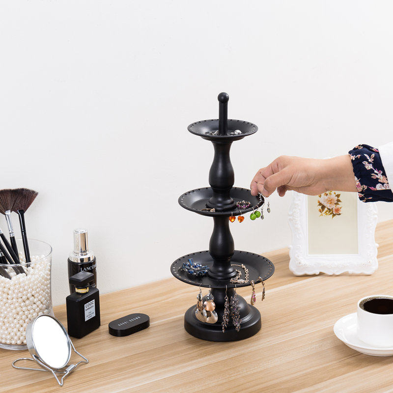 3 Tier Metal Organizer Jewellery Stand