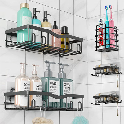 Tablette de salle de bain pour rangement de rangement de douche, tablette de rangement murale pour cuisine