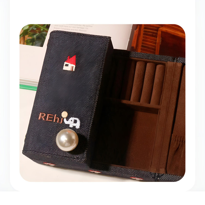 Multi Functional Classification Storage Jewellery Box With Magnetic Opening And Closing Design, Delicate Velvet Lining, Anti Entanglement