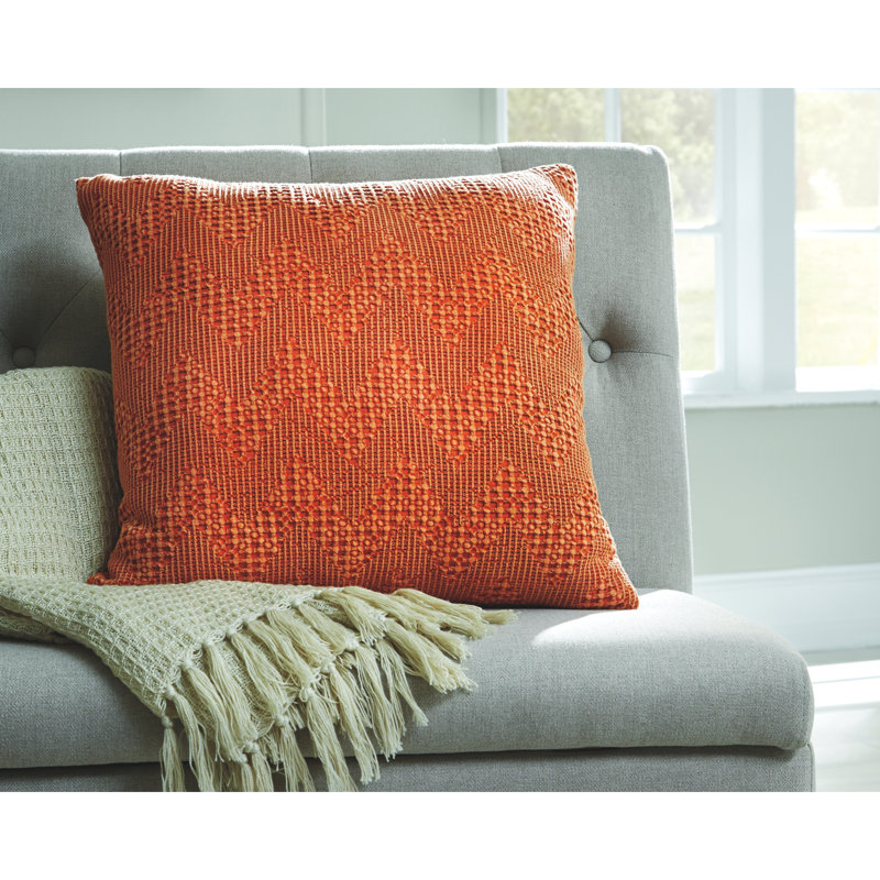 Dunford Throw Pillow, Rust