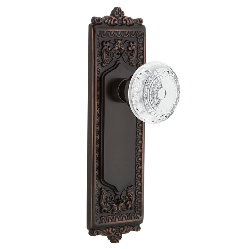 Plaque à œufs et fléchettes avec bouton Crystal Meadows, 2 3/4 po, Bronze intemporel