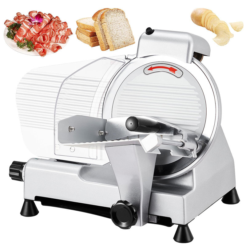 Automatic Meat Slicer, 540W Deli Slicer with Two 10" Stainless Steel Removable Blade