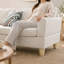 Ensemble de canapés 4 pièces Massa en flanelle, beige