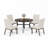 4 - Person Patio Dining Set with Round Table , Cushions Included