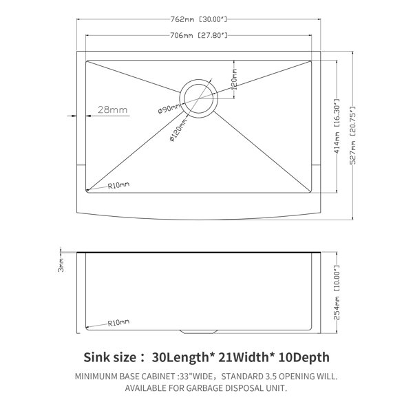 Dimensions du produit