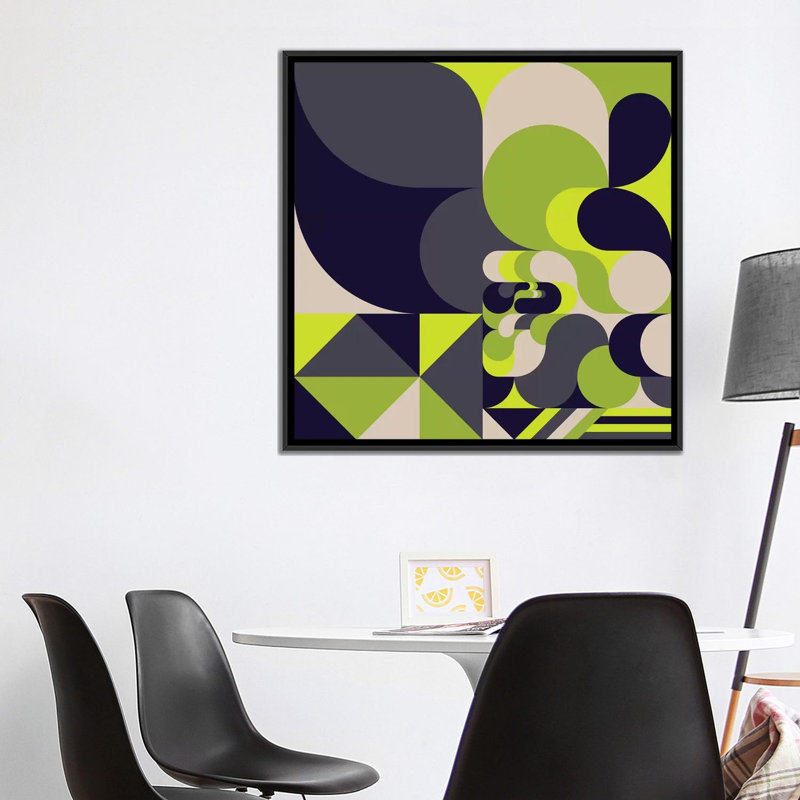 " Moss " by Greg Mably, 18" H x 18" W x 1.5" D, Black Framed Canvas, No Mat