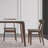 Modern generous rectangular dining table and chair-102024971