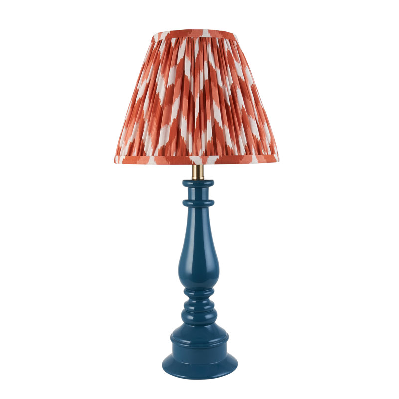 Myrtle Table Lamp, Apricot Orange, 52cm H x 25cm W x 25cm D