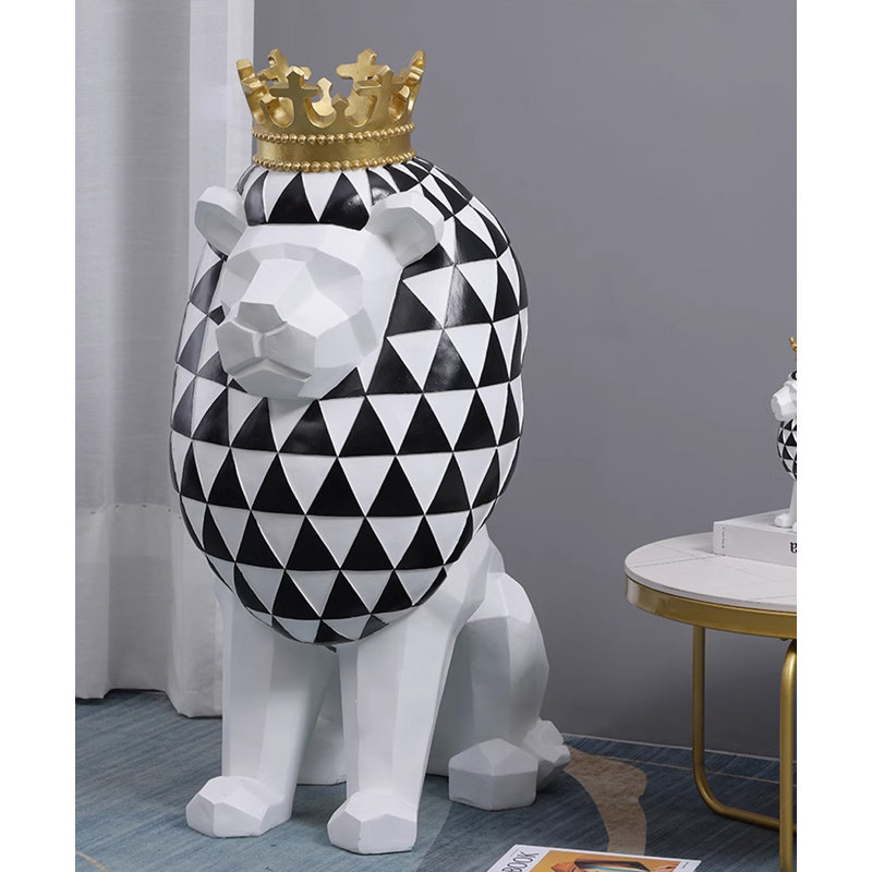 Large Lion Floor Statue Ornament