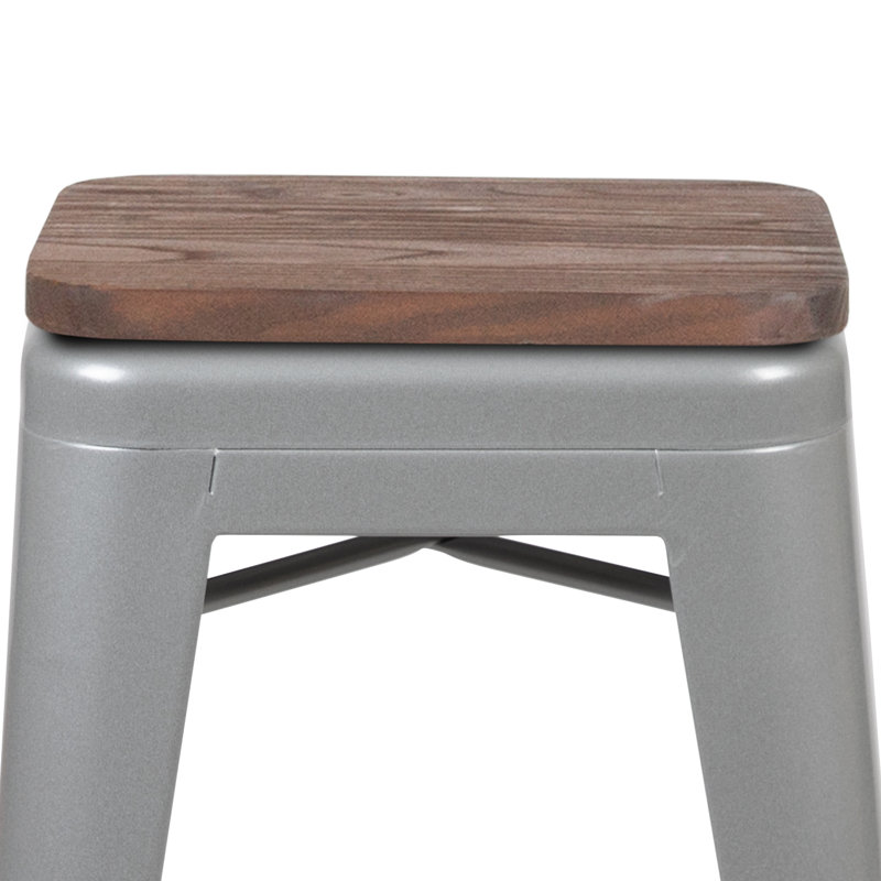 Tabouret à hauteur de comptoir 24 po Gladus, Argent, 1, Tabouret de comptoir (siège d'une hauteur de 24 p