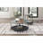 2pc Modern Occasional Table Set Coffee Table