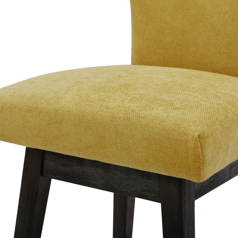 Tabouret de comptoir pivotant 26 po Alvino, Jaune canari