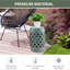 Tabouret de jardin en céramique 13 po x 18 po Outsunny-2013558299