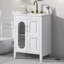 Armoire de salle de bain avec deux tiroirs et porte-806019519