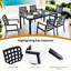 Ensemble repas d'extérieur 7 pièces Modern Classic