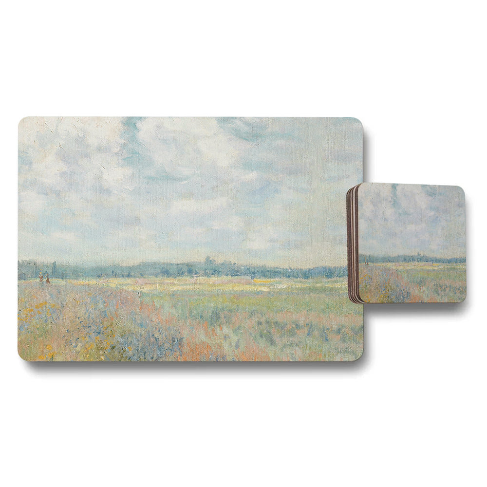 Impressionist Landscape Placemats And Coaster Set Artwork
